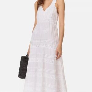 Roberta Roller Rabbit Persephone Maxi Dress Women’s XS White Cotton Crochet